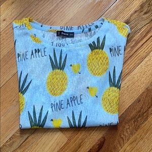 Light Blue Pineapple Top